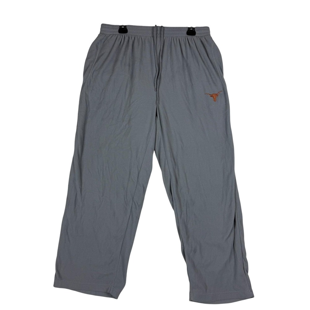 Texas Longhorns Sweatpants Mens Large Gray NCAA Football Fleece Pants Logo